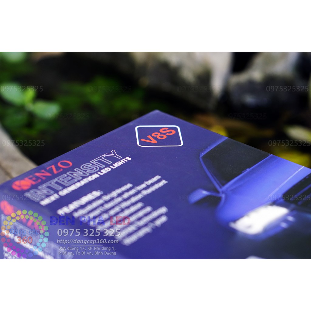 2 bóng Kenzo V8s 2019 - 6800lm - đèn pha led cao cấp
