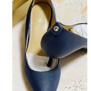 Giày Michael Kors Flex Kitten Pump Saffiano Admiral