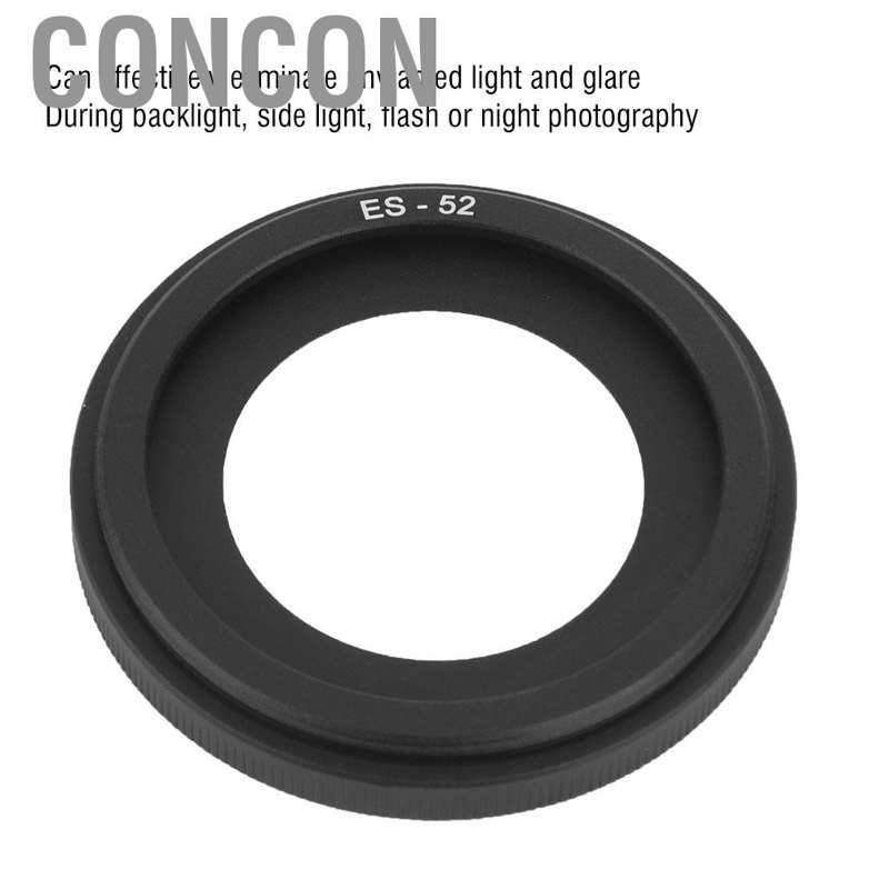 Loa Che Nắng Concon Es-52 Cho Máy Ảnh Canon Ef-S 24mm F / 2.8 Stm For Ef 40mm Mf