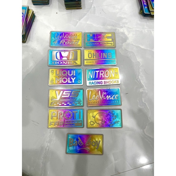 Tem titan chiều dài 7cm dán ốp nước mát vario