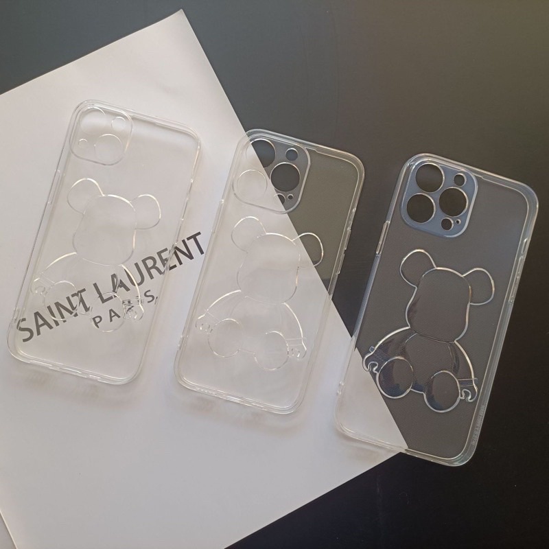 Ốp lưng Gấu trong suốt bảo vệ camera cho iPhone 7plus đến 13 Pro Max 13, 12 Pro Max, 11 Pro Max Xs max X, 8plus siêu đẹp
