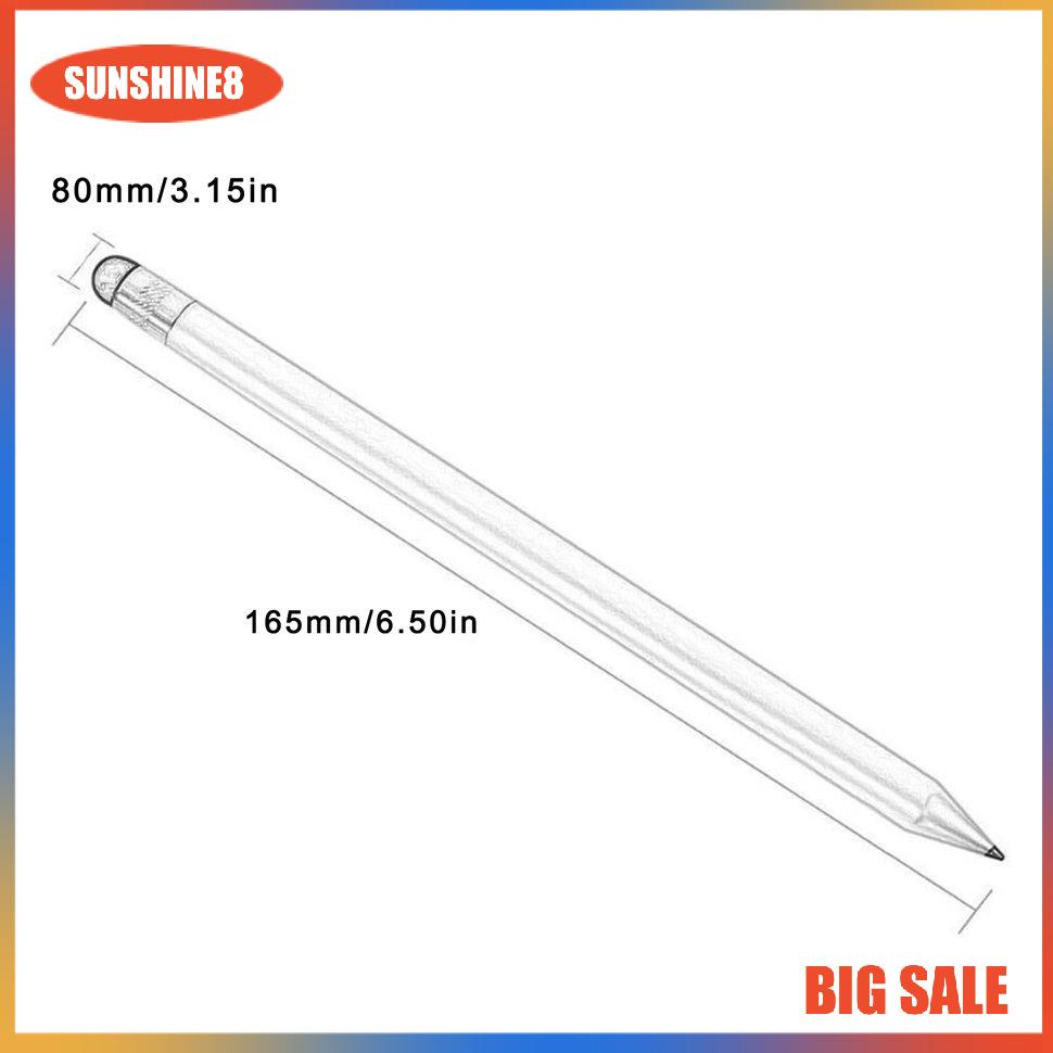 【SUN】Touch Screen Pen Retro Round Thin Tip Resistor-capacitor Dual-use Touch Screen