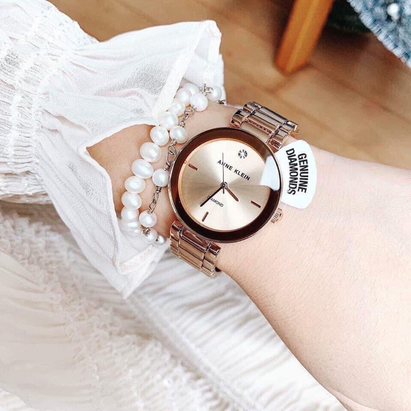 Đồng hồ nữ ANNE KLEIN model AK/1362RGRG và AK/1362CHGB dây kim loại sang trọng | BigBuy360 - bigbuy360.vn