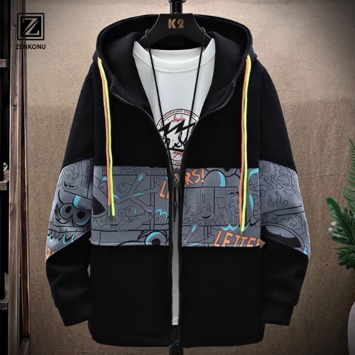 [Mẫu mới] Áo Khoác Hoodie Unisex Mùa Hè Nam Nữ Dài Tay Có Mũ Viền Chữ Phong Cách Trẻ Trung Zenkonu AO KHOAC NAM 1000038