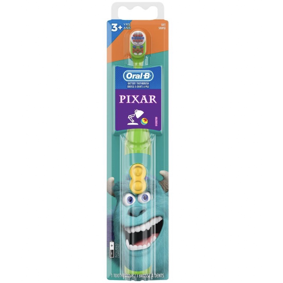 BÀN CHẢI TỰ ĐỘNG DÙNG PIN - SỢI MỀM CHO BÉ TRÊN 3 TUỔI Oral-B Kid's Battery Toothbrush, Frozen-Princes-Pixar-Star Wars