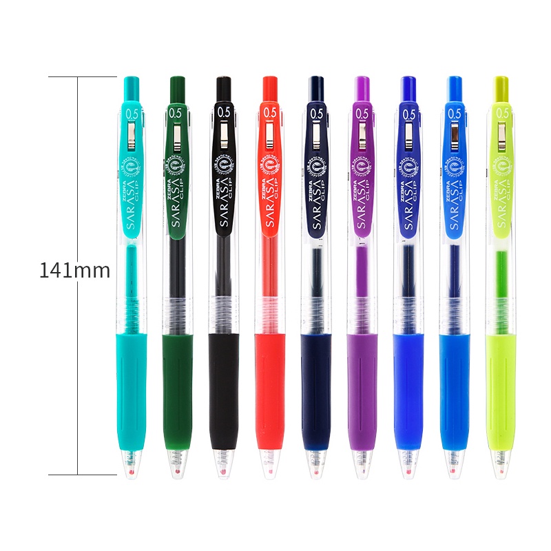 Bút bi gel Zebra Sarasa Clip JJ15 ngòi 0.5mm - Sun Bear