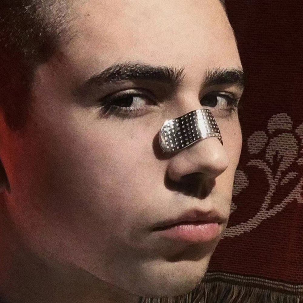 Kẹp mũi bằng đồng độc đáo thiết kế sáng tạo phong cách Punk hip hop cổ điển làm quà tặng nhiều màu