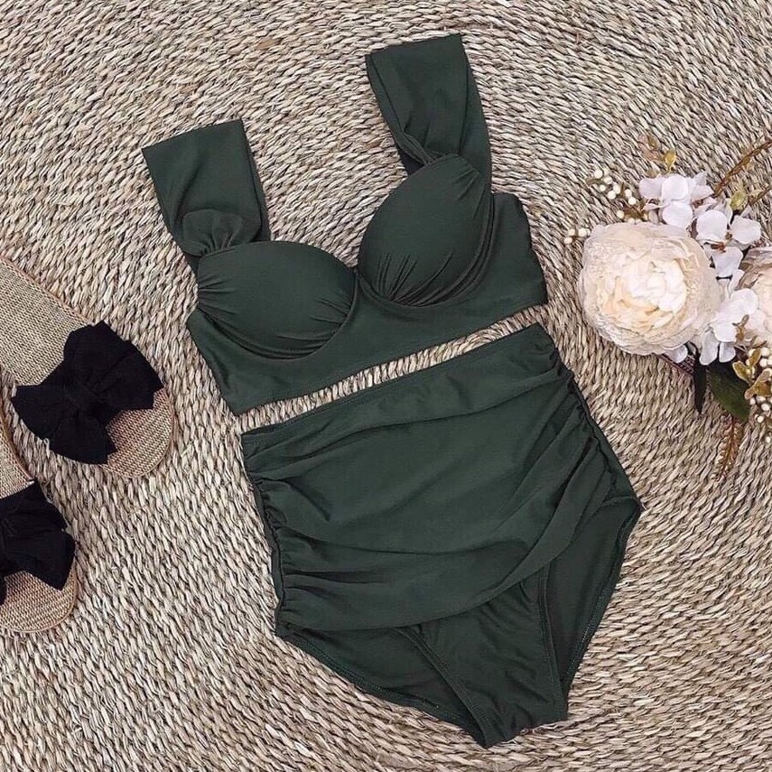 BIKINI Áo Gọng Cúp Ngực Tay Vuông Quần Nhún - BIKINISTORE | BigBuy360 - bigbuy360.vn