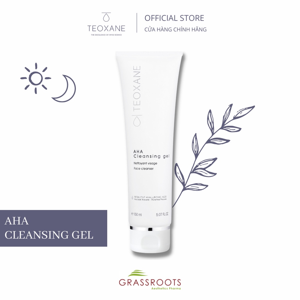 Gel rửa mặt Teoxane AHA Cleansing gel Face Cleanser 150ml