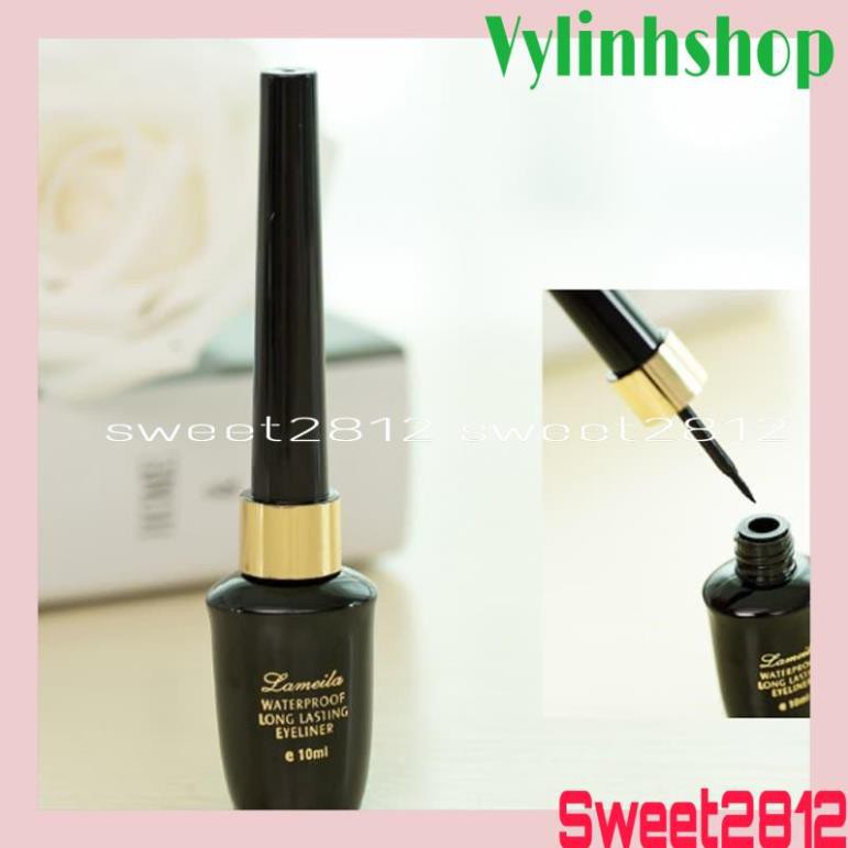 Kẻ mắt nước khô nhanh không thấm nước Waterproof Eyeliner 10ml Lameila WE14