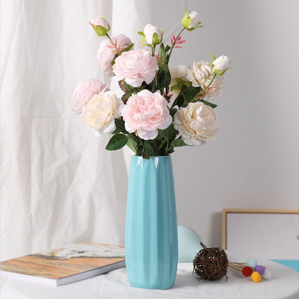 YIYU 1 Bó Hoa Lụa Nhân Tạo Nhiều Màu Siêu Bền Trang Trí Nhà Cửa / Tiệc Cưới