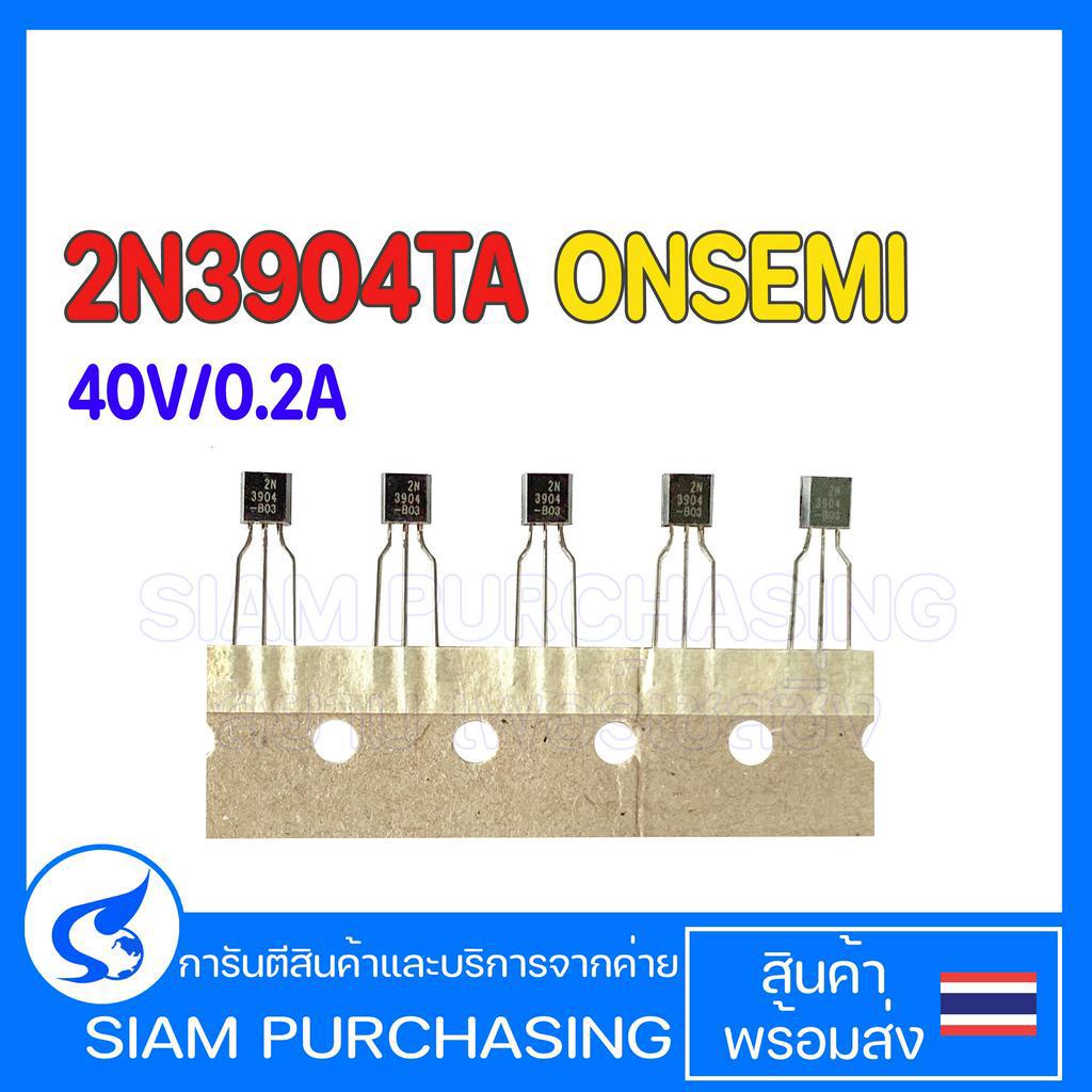 (Số lượng 5 miếng) TRANSISTOR 2N3904TA ONSEMI / FAIRCHILD TAPPING NPN 40V / 0.2A 2N3904
