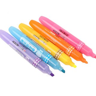 Bút huỳnh quang buổi sáng 6 màu Miffy Dòng Màu Highlighter hương thơm màu ghi chú bút 6 màu tùy chọn