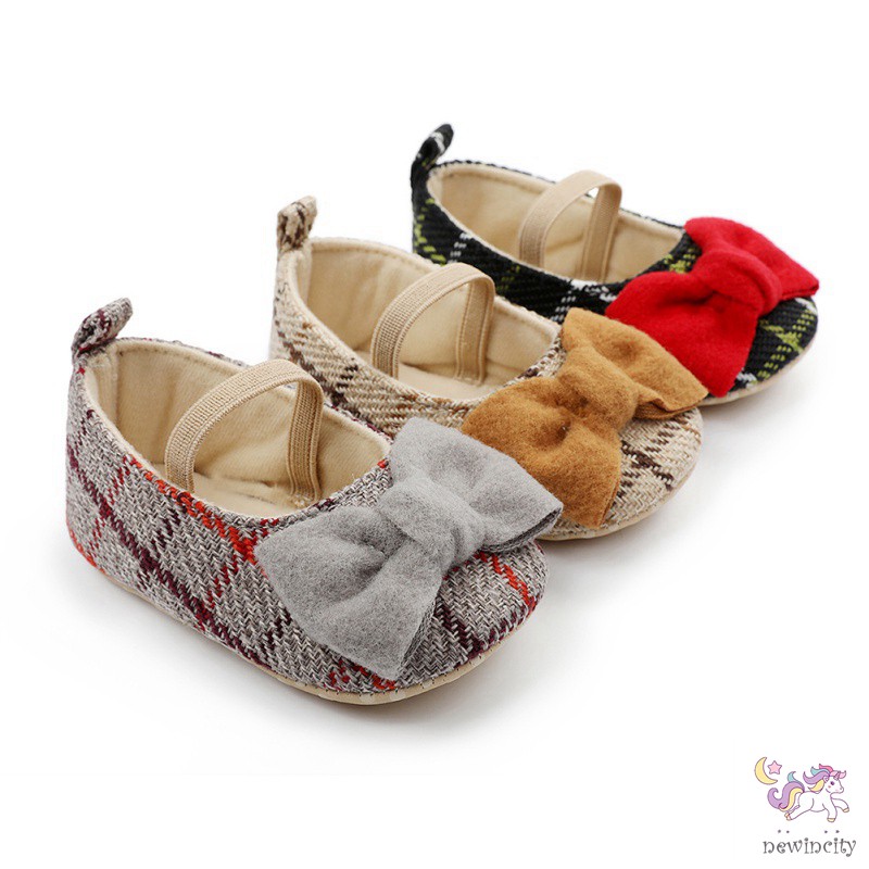 Giày Tập Đi Thắt Nơ Đáng Yêu Cho Bé Gái