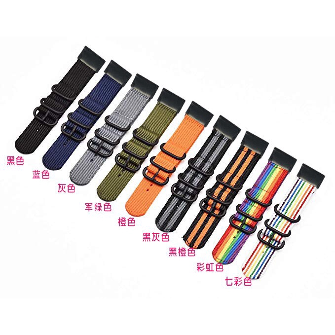 26 22 20MM Watchband for Garmin Fenix 5X 5 5S Plus 3 3HR Forerunner 935 945 Watches Quick Release Wrist Band Strap nylon