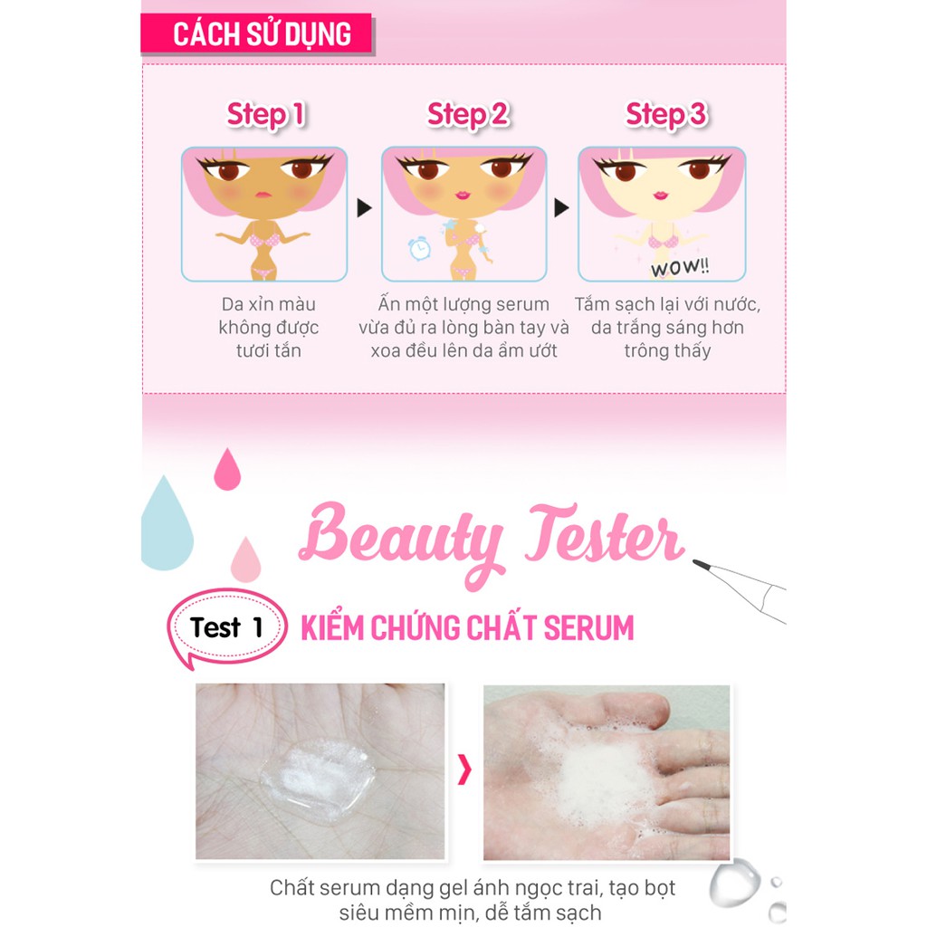 SỮA TẮM TRẮNG DA READY 2 WHITE ONE DAY WHITENER BODY CLEANSER CATHY DOLL 450ML