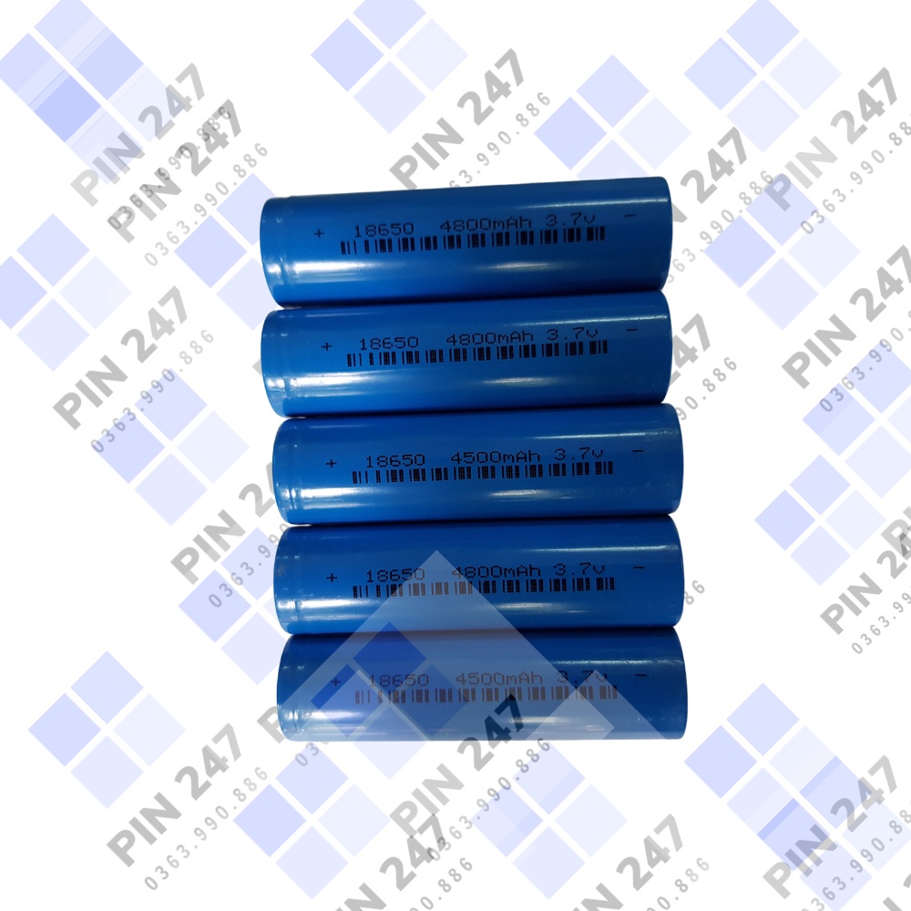 Cell Pin 18650 4800mAh SIÊU BỀN  dung lượng cao dùng cho quạt MINI đèn pin tông đơ cắt tóc, chế tạo pin dự phòng