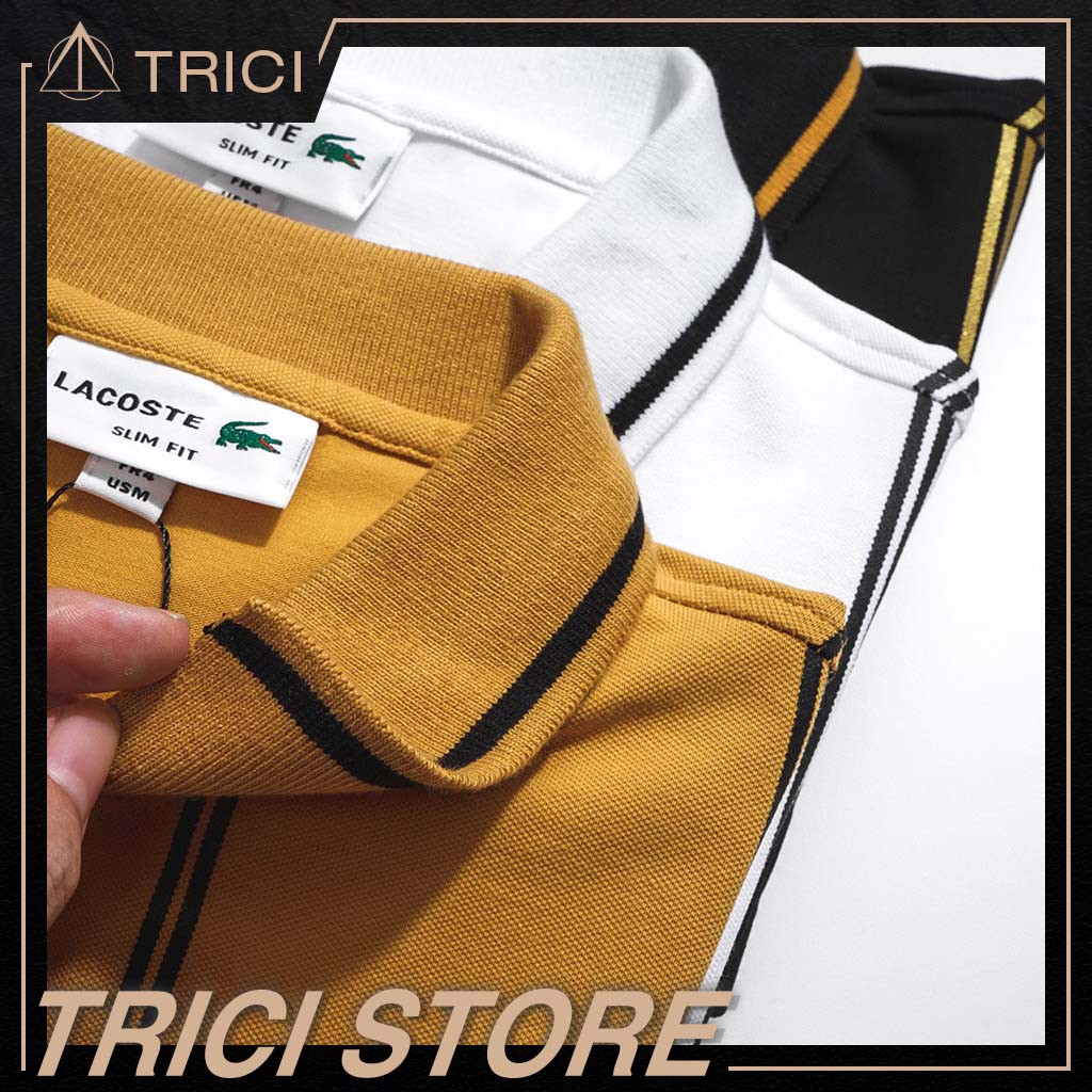 Áo thun nam có cổ 👕FREESHIP👕 áo thun polo Lacoste- 100% cotton 4 chiều PLLC01 | BigBuy360 - bigbuy360.vn