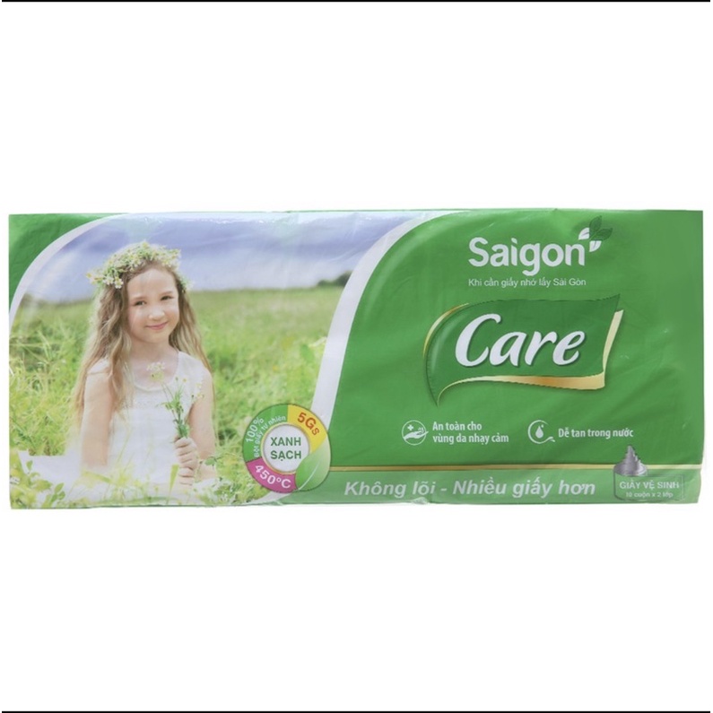 giấy cuộn đa năng không lõi saigon care