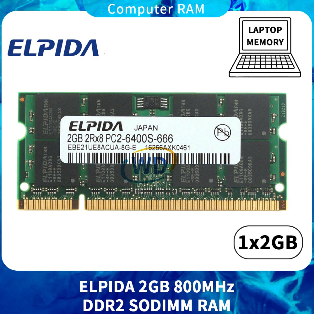 Bộ Nhớ 2gb Pc2-6400 Ddr2 800mhz 200pin Sodmm Cl6 Intel Laptop | BigBuy360 - bigbuy360.vn