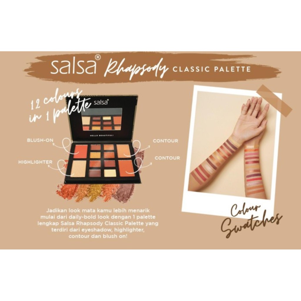 (hàng Mới Về) Bảng Phấn Mắt Bắt Sáng Tạo Khối Kiêm Má Hồng Vision Salsa Rhapsody | BigBuy360 - bigbuy360.vn