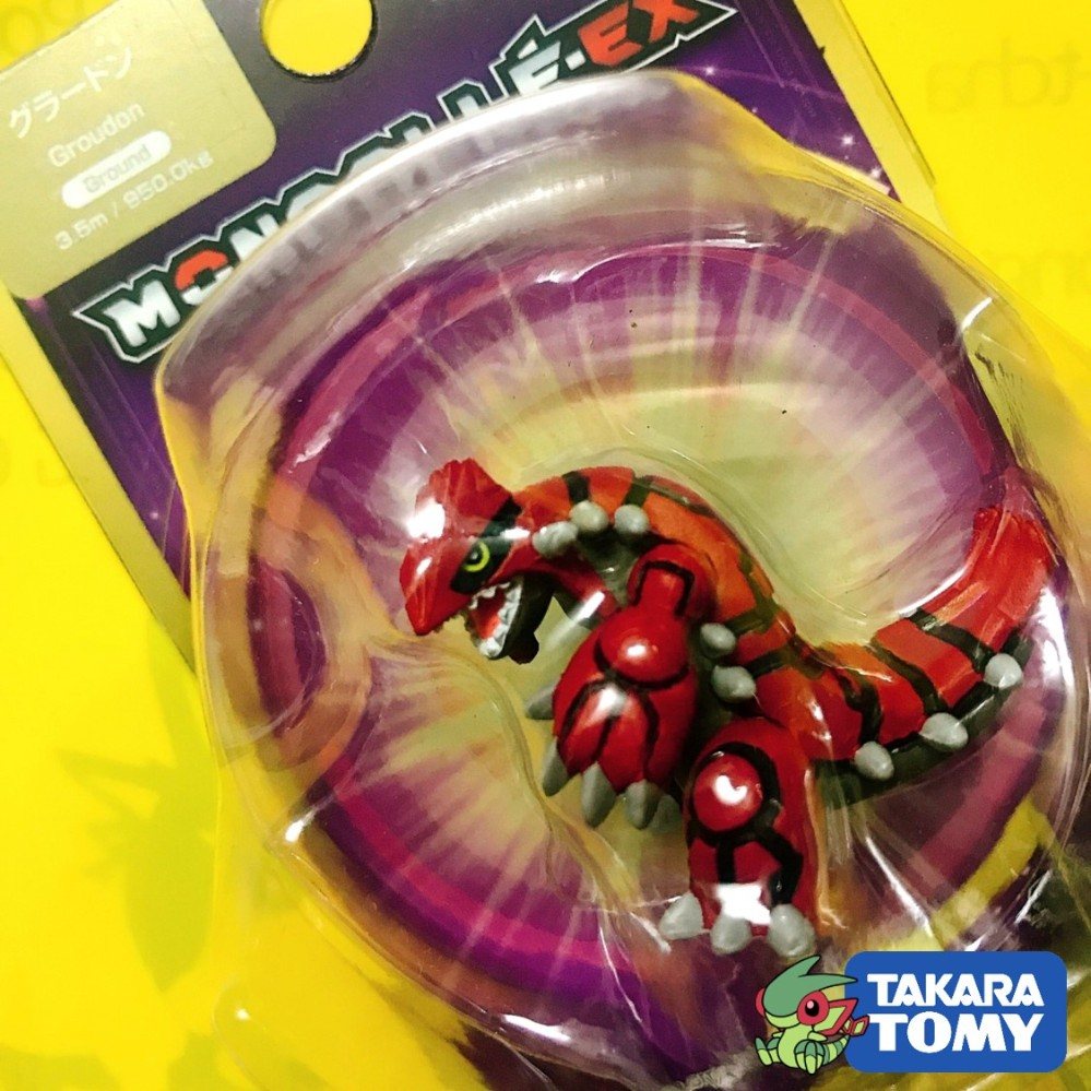 [Hiếm] Mô Hình Pokemon Groudon chính hãng Takara TOMY Standard Size 4cm - Pokemon Figure Moncolle Shop PokeCorner