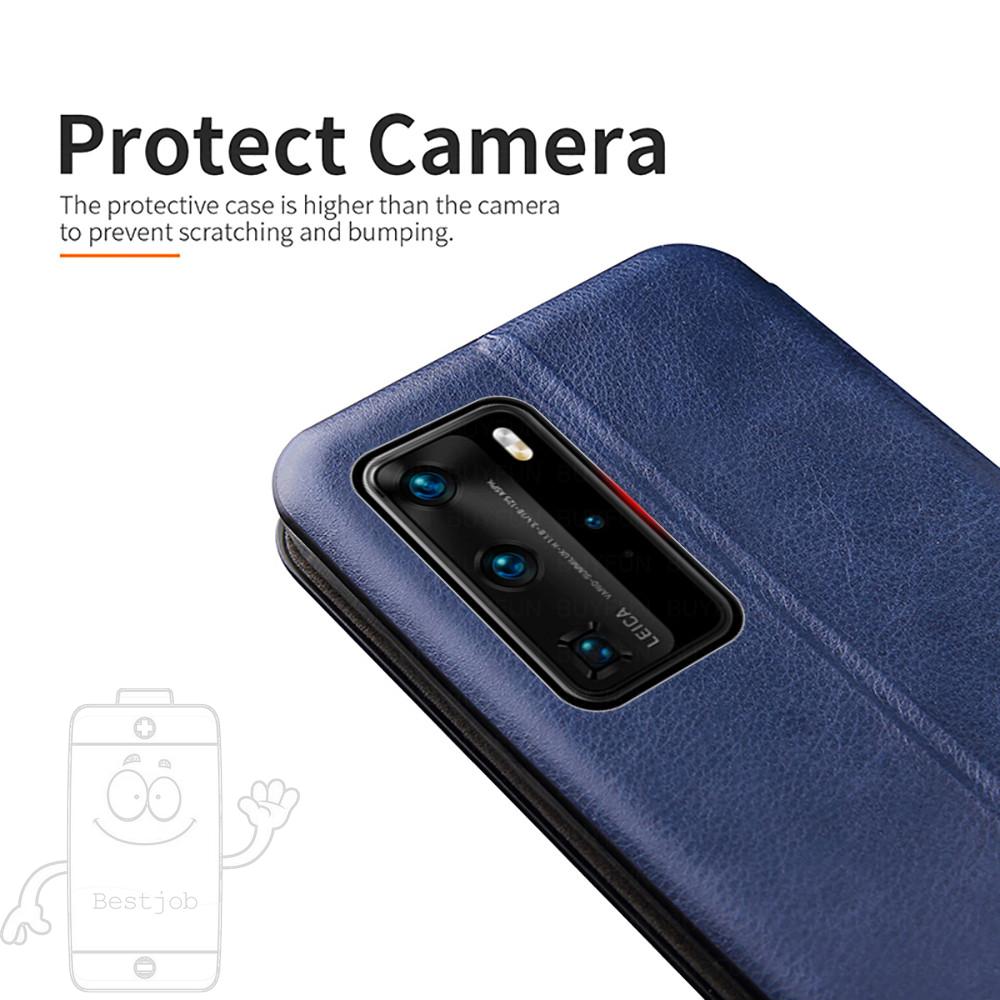 Bao da điện thoại chống va đập có giá đỡ 360 độ cho Huawei P40 Pro P40 lite Nova 6 SE 7i Y8P 2020 9A