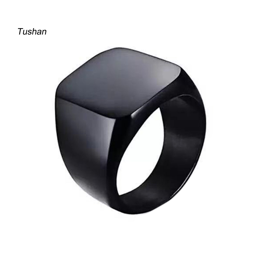 Nhẫn Cặp Hình Vuông Thời Trang Dễ Phối Đồ