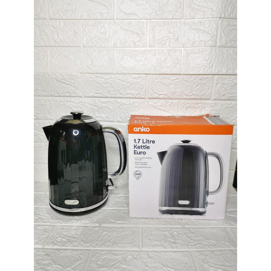 Ấm đun siêu tốc Anko 1.7 Litre Kettle Euro Úc - 2200W - Nhập khẩu trực tiếp tại Úc
