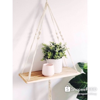 Dây macrame treo giá trang trí