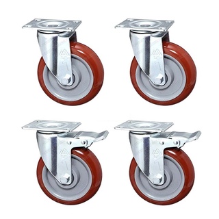 Combo 4 bánh xe đẩy hàng D10cm 2 xoay 2 khóa, rẻ hơn hoàn tiền