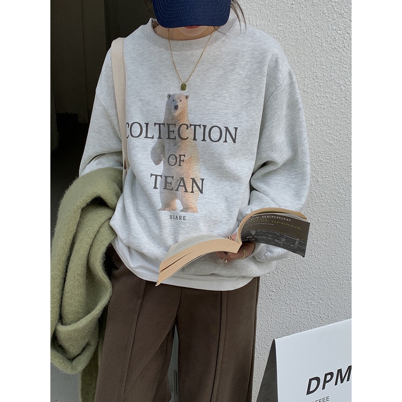 Áo Nỉ Sweater Cao cấp Form rộng Áo nỉ bông dài tay Ulzzang Hàn Quốc Giữ ấm Thời trang | BigBuy360 - bigbuy360.vn