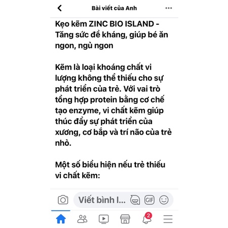 Kẹo Kẽm ZinC hình gấu cho bé