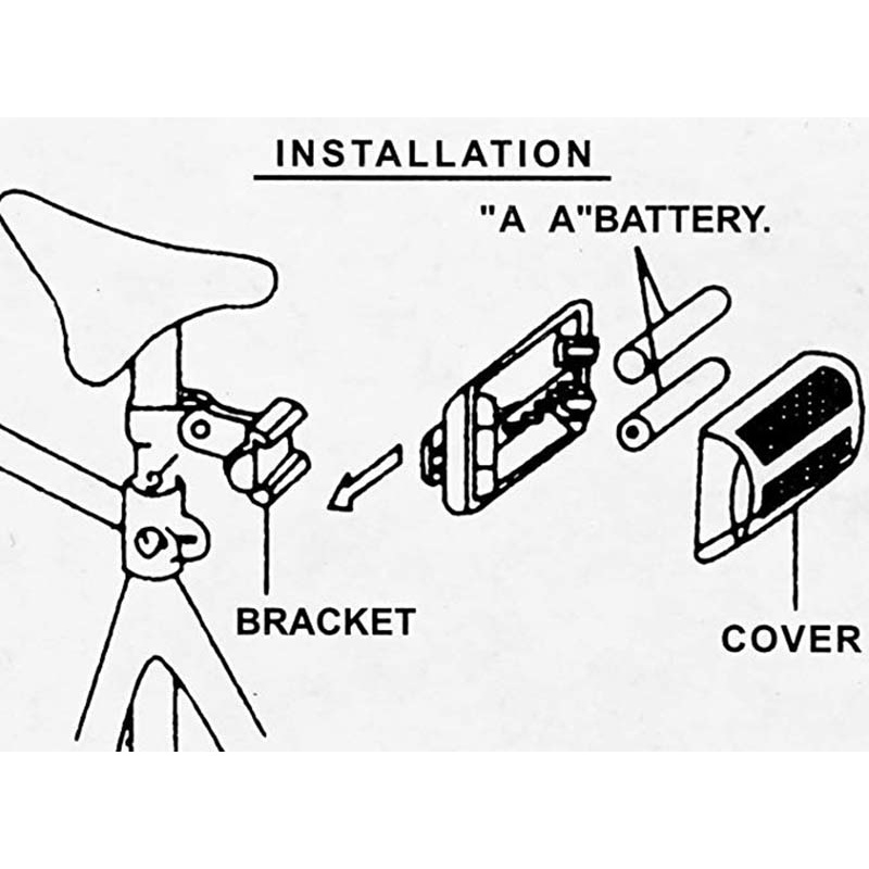 Đèn led phản quang cảnh báo an toàn chống thấm nước gắn đuôi xe đạp