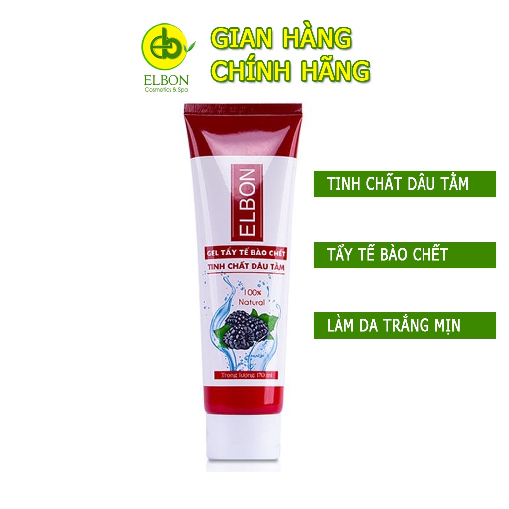 Gel Tẩy Tế Bào Chết Dâu Tằm Cao Cấp Elbon - Đánh bật các tế bào da không còn sự sống ELBON VN