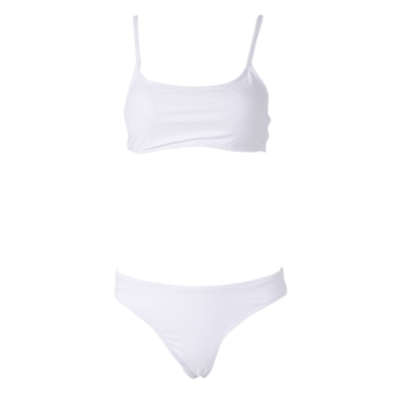 Bộ Bikini Tam Giác Lưng Thấp Màu Sắc Trơn Quyến Rũ Cho Nữ