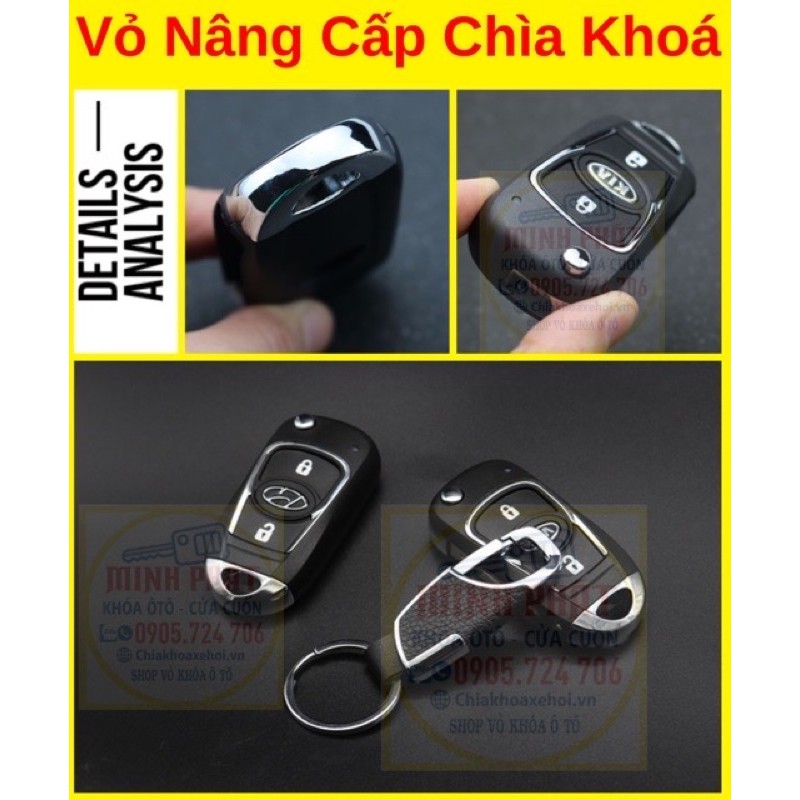 Vỏ Độ chìa khóa xe Hyundai I30, Accent, Elantra, Sonata