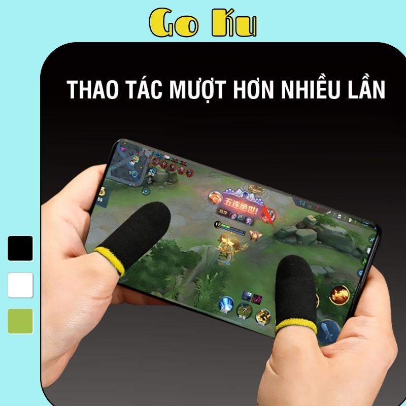 Bao tay chơi game găng tay chống mồ hôi phụ kiện chơi game Pubg liên quân ff free fire mềm mượt thoáng khí - Go Ku