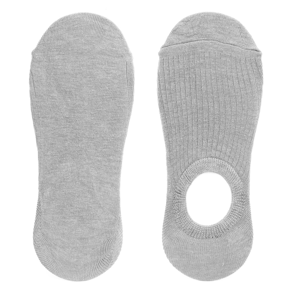 1 Đôi Tất Cotton Cổ Thấp Chống Trượt Màu Trơn Cho Nữ