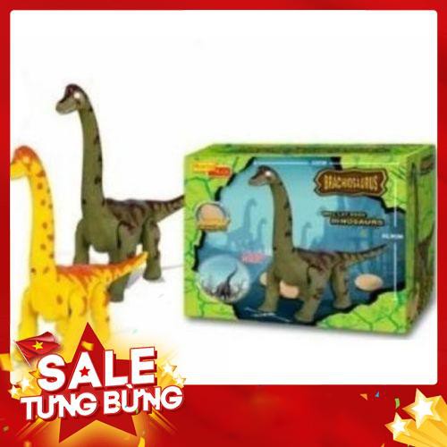 Bộ đồ chơi Khủng long ăn cỏ đẻ trứng chạy bằng pin