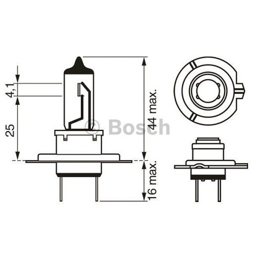 Bóng đèn chiếu sáng Halogen BOSCH H7 12V 55W