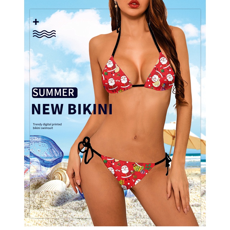 2021Hot Giáng Sinh Hàng Loạt Bãi Biển, Khu Nghỉ Mát Sexy Bikini Hai Mảnh Đồ Tắm Đồ Bơi Nữ | BigBuy360 - bigbuy360.vn