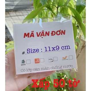 50 tem phiếu giao hàng có keo dán sẵn