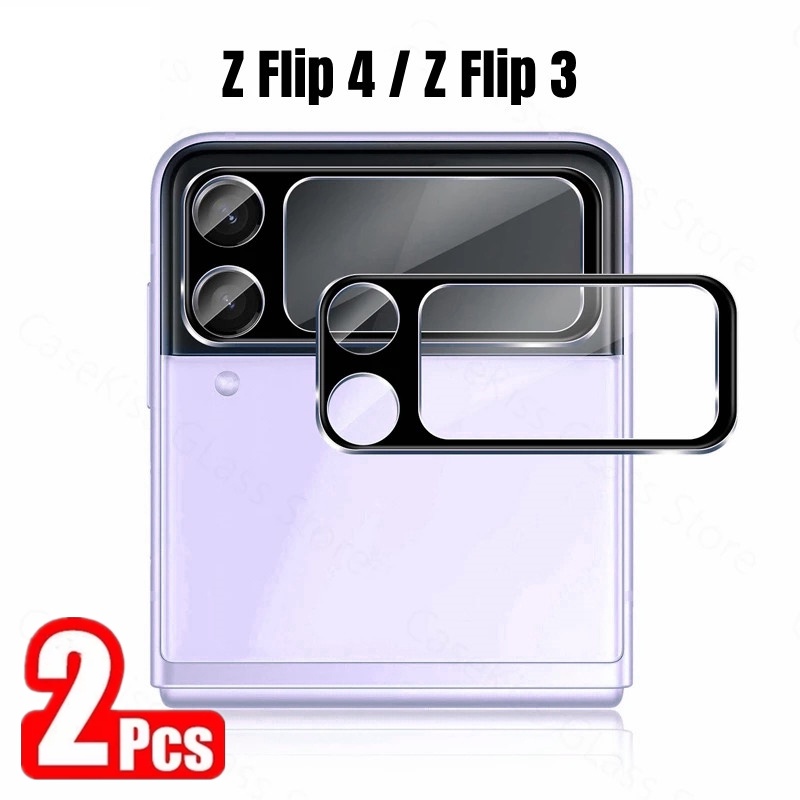 Set 2 Kính Cường Lực Bảo Vệ Màn Hình Điện Thoại Samsung Galaxy Z Flip4 Flip3 4 / 3
