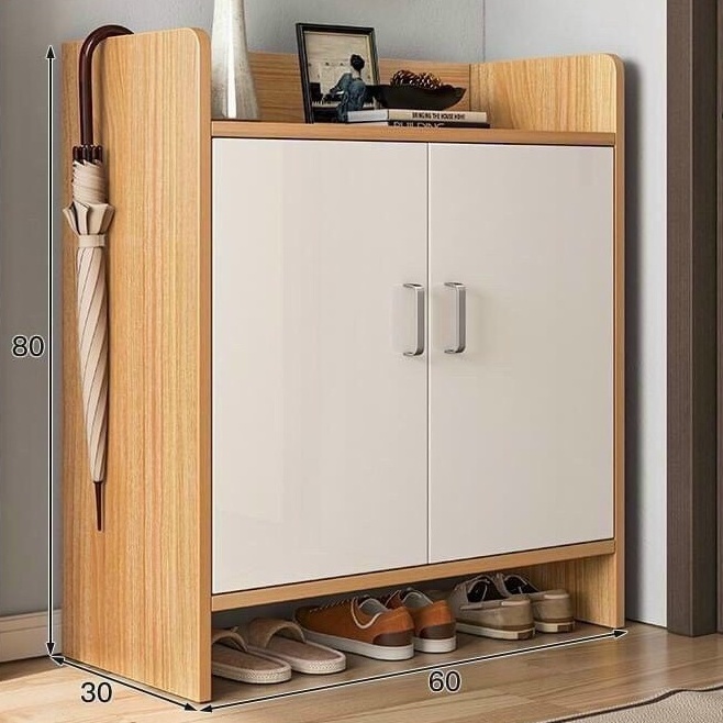 Tủ Để Giày Dép 2 Cánh Trắng 4 Ngăn mới nhất hiện nay