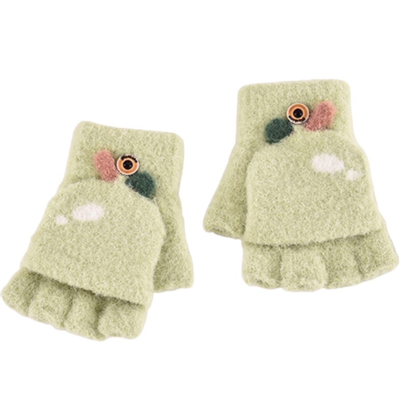 Găng Tay Hở Ngón Mềm Mại Giữ Ấm Mùa Đông Cho Bé