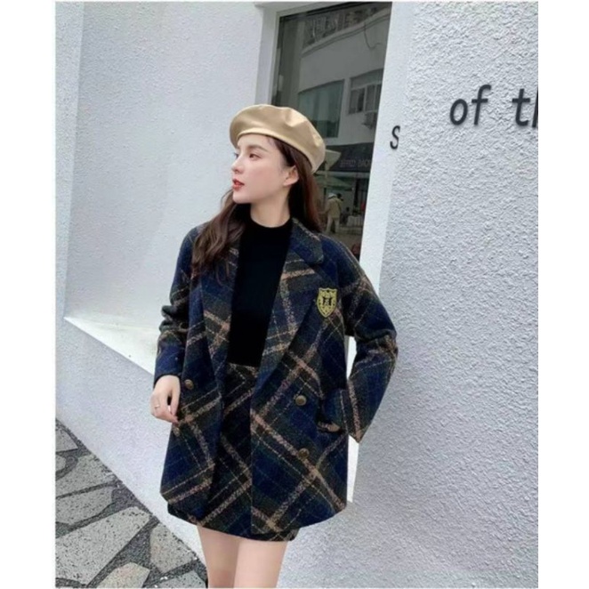 Áo khoác vest blazer nữ xuất Nhật, Hàn, Mỹ đẹp kèm hình thật và clip KBV023 AMGOBET