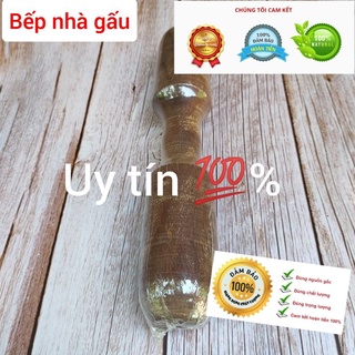 Chày gỗ nghiến núi đá giã tôm,cua kích thước vuông 5cm dài 27cm