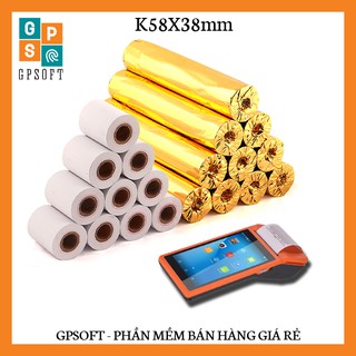 Giấy in bill khổ 58x38 mm, chuyên dụng cho NowFood / GrabFood / Beamin / Gojek