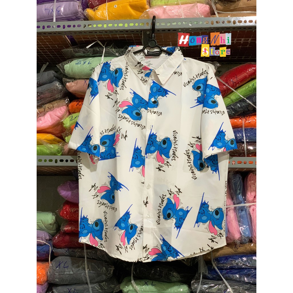 Áo Sơ Mi Hoạ Tiết Tay Lỡ Dáng Rộng, Sơ Mi Hoa Đi Biển, Sơ Mi Con Xanh Tay Lửng Unisex - MM | BigBuy360 - bigbuy360.vn